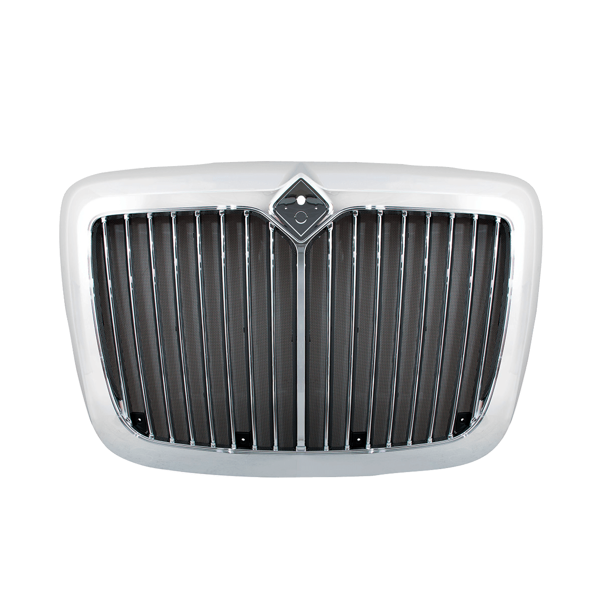 International Prostar 2006 - 2017 - Chrome Grille With Vertical Bars & Bug Screen - HD Truck Source