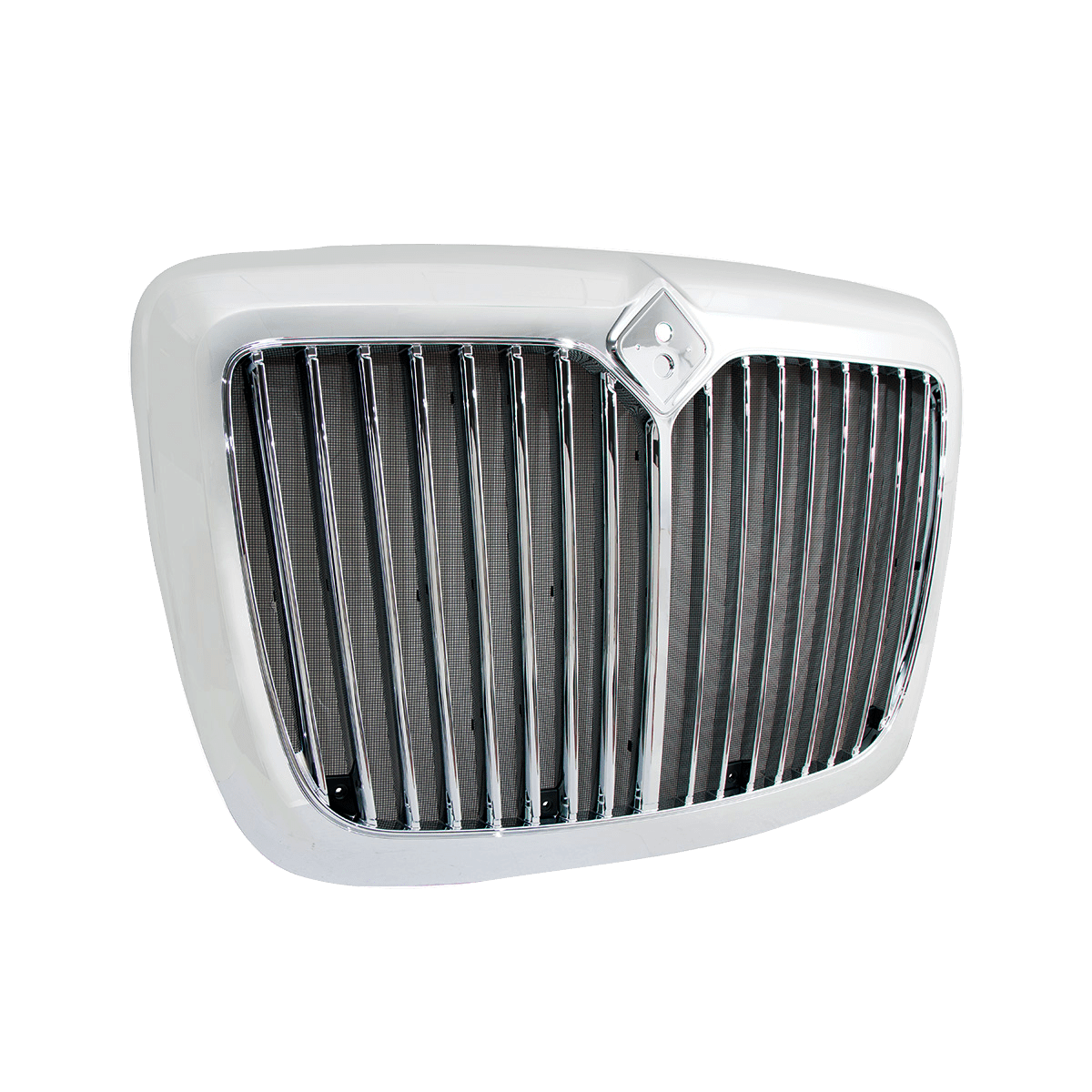 International Prostar 2006 - 2017 - Chrome Grille With Vertical Bars & Bug Screen - HD Truck Source