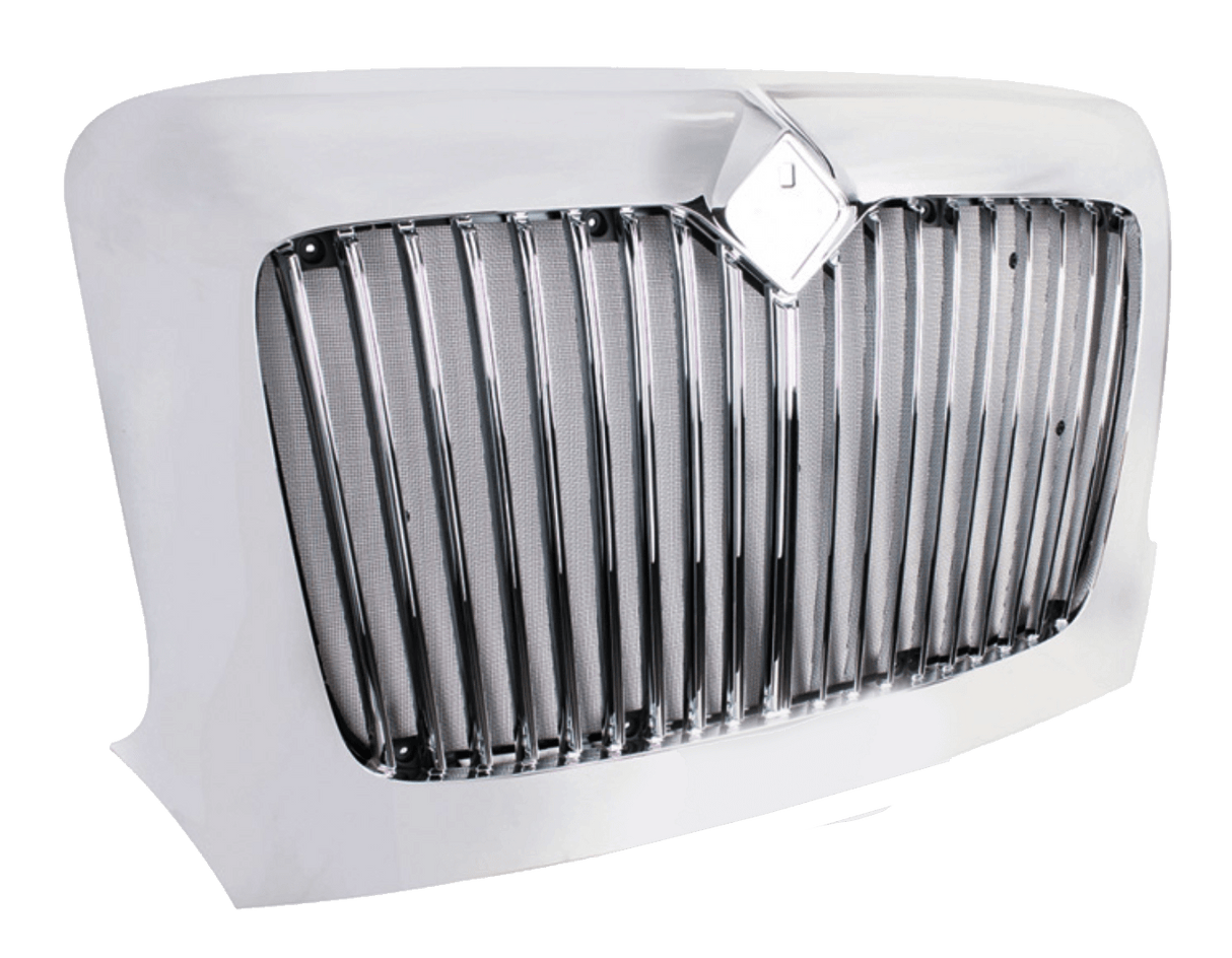 International Transtar 2002+ - Chrome Grille With Bug Screen - HD Truck Source