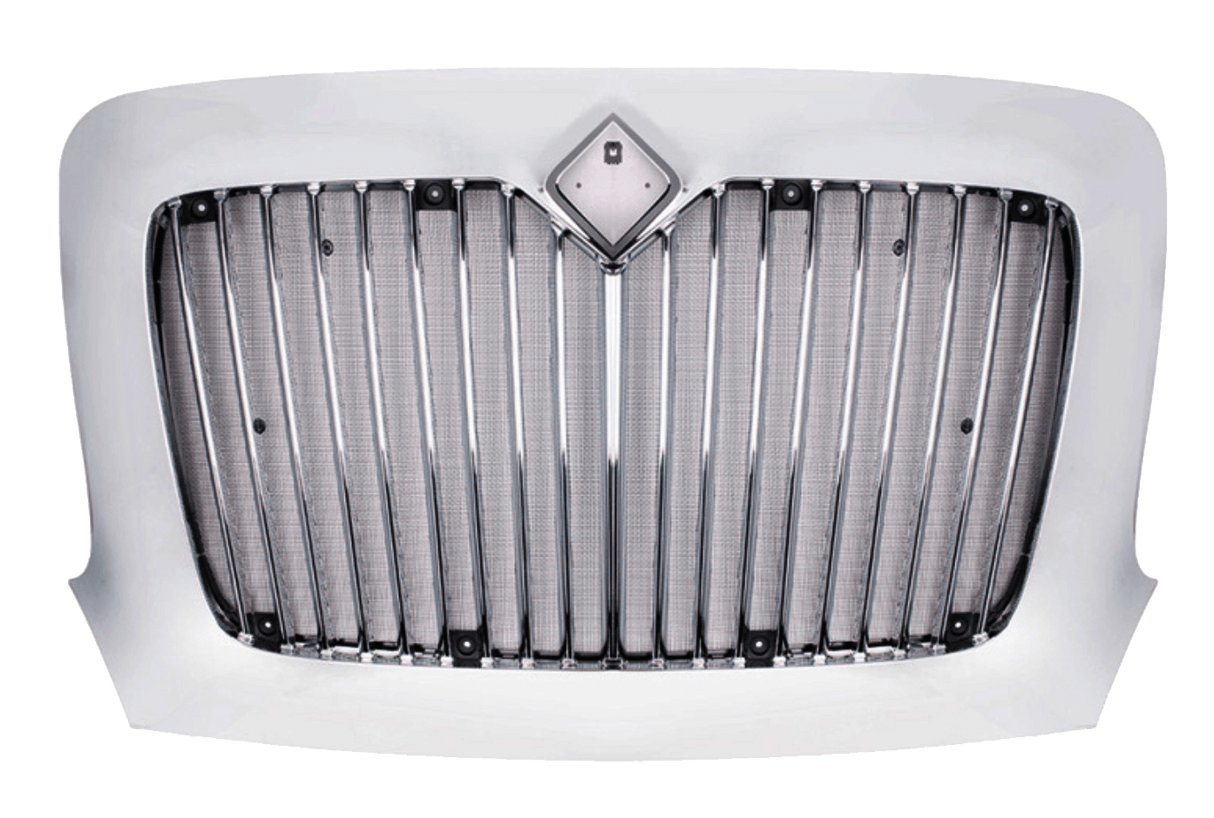 International Transtar 2002+ - Chrome Grille With Bug Screen - HD Truck Source