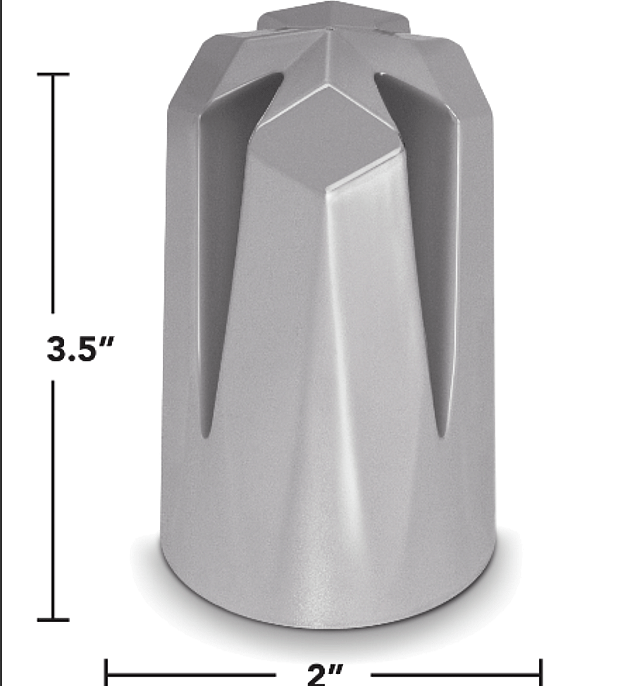 Iron Cross 33mm Push - On Chrome Lug Nut Cover - HD Truck Source