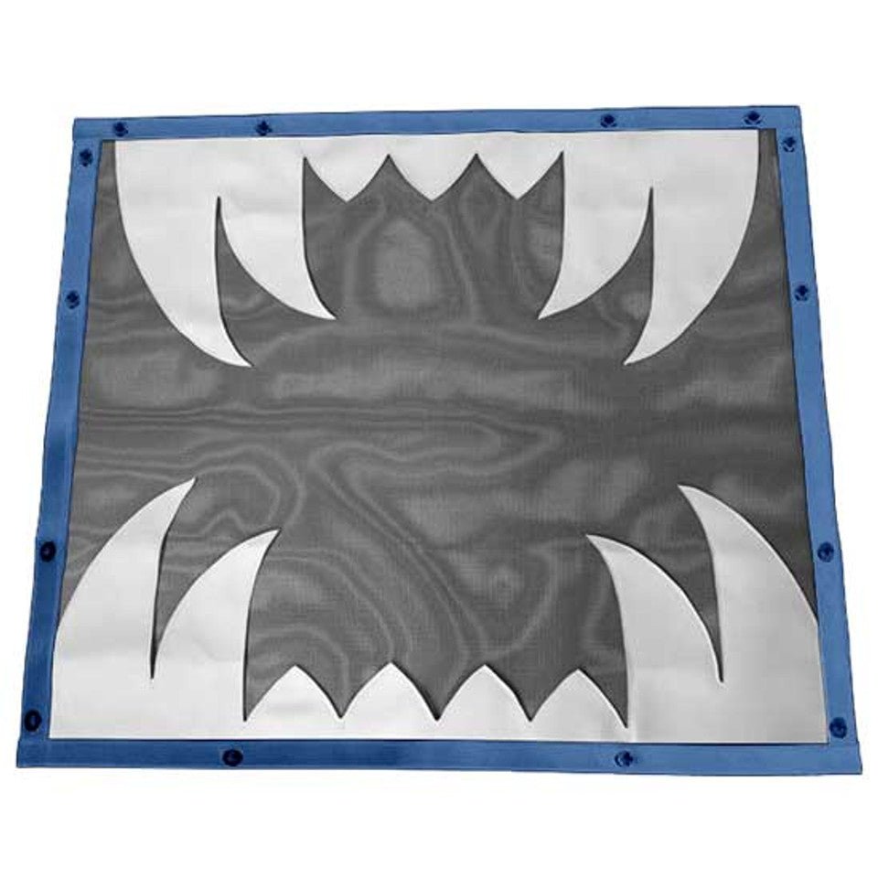 Kenworth - Mesh Sabertooth Blue Bug Screen W/ White Teeth - HD Truck Source