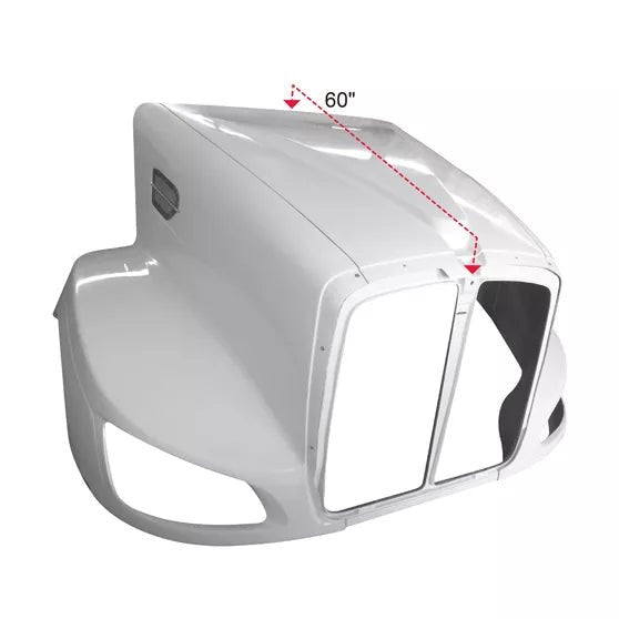 Kenworth T - 660 2008 And Newer - 60 Inch Fiberglass Hood - HD Truck Source