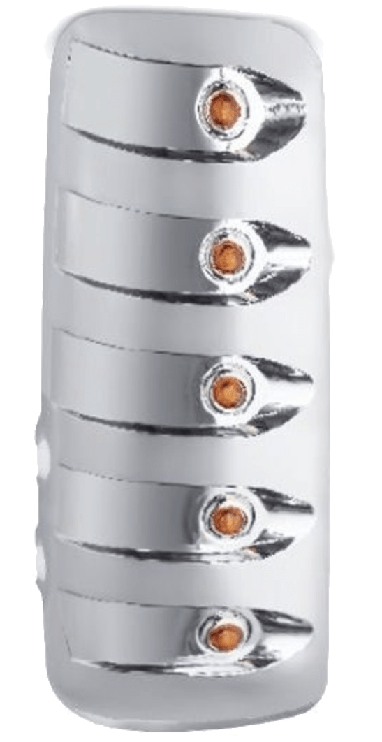 Kenworth T680 T880 - Chrome Plated Mirror Cover With LEDs - HD Truck Source