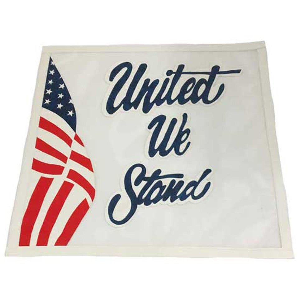 Kenworth W900L - Mesh United We Stand Bug Screen With White Trim - HD Truck Source