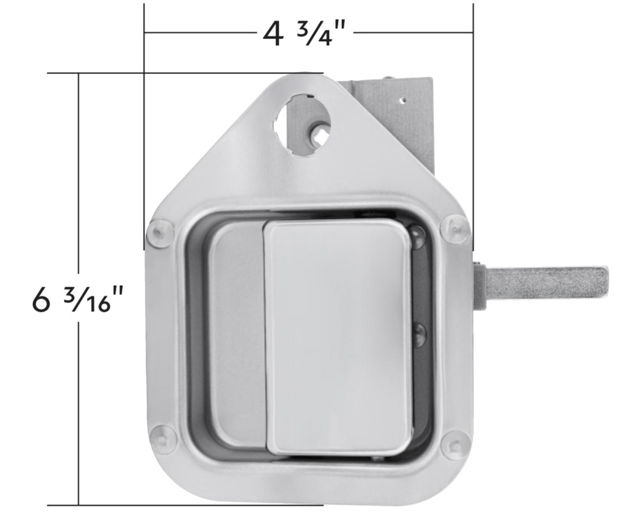 Kenworth W900/T800 (2004 - 2015) Exterior Sleeper Storage Door Handle, Long Striker - HD Truck Source