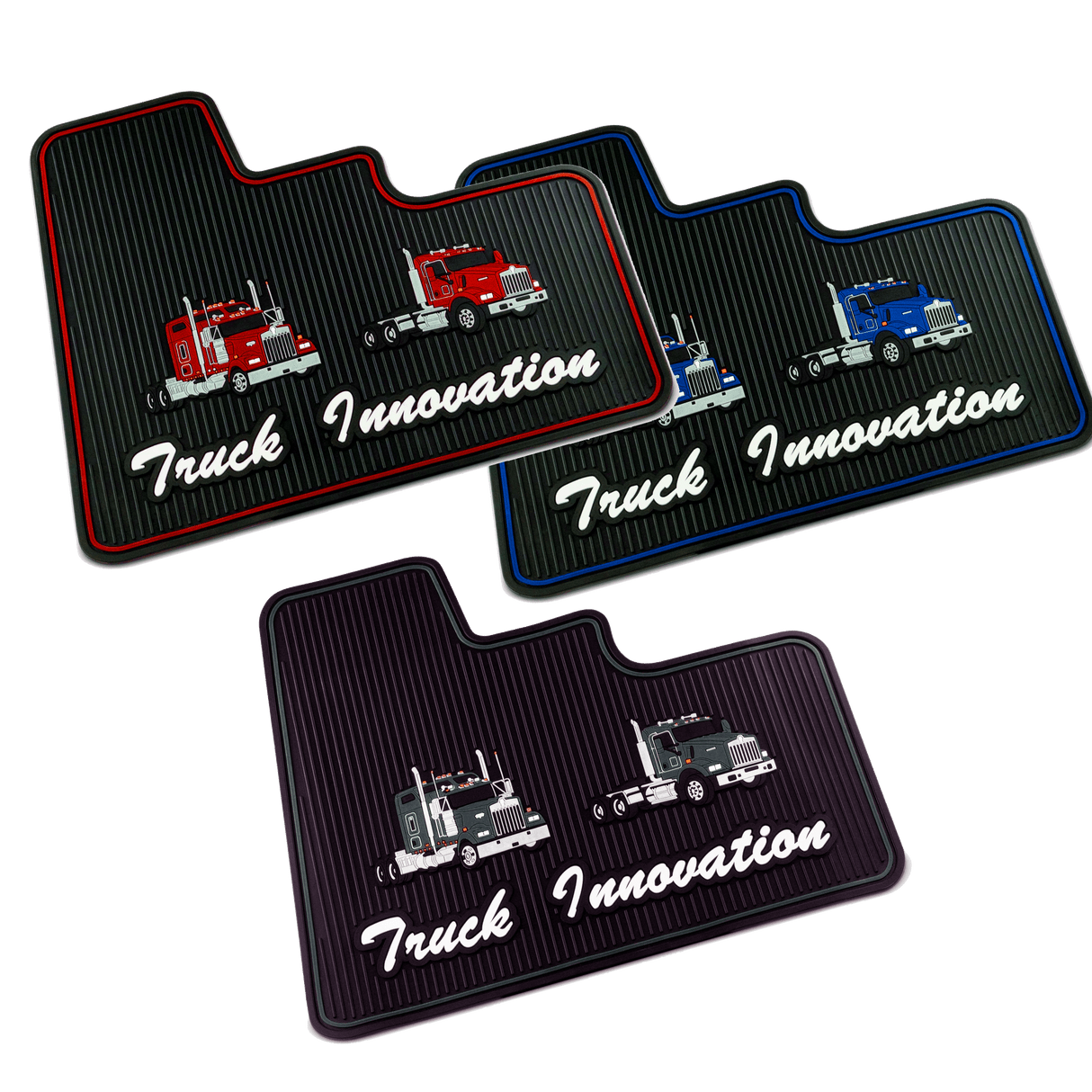 Kenworth W900/T800/T600 - Rubber Floor Mats - HD Truck Source