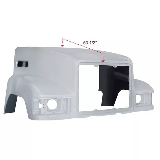 Mack CH 600 1988 To 2004 - 53.5 Inch Fiberglass Hood - HD Truck Source