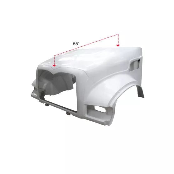 Mack Granite 2007 And Newer - 55 Inch Fiberglass Hood - HD Truck Source