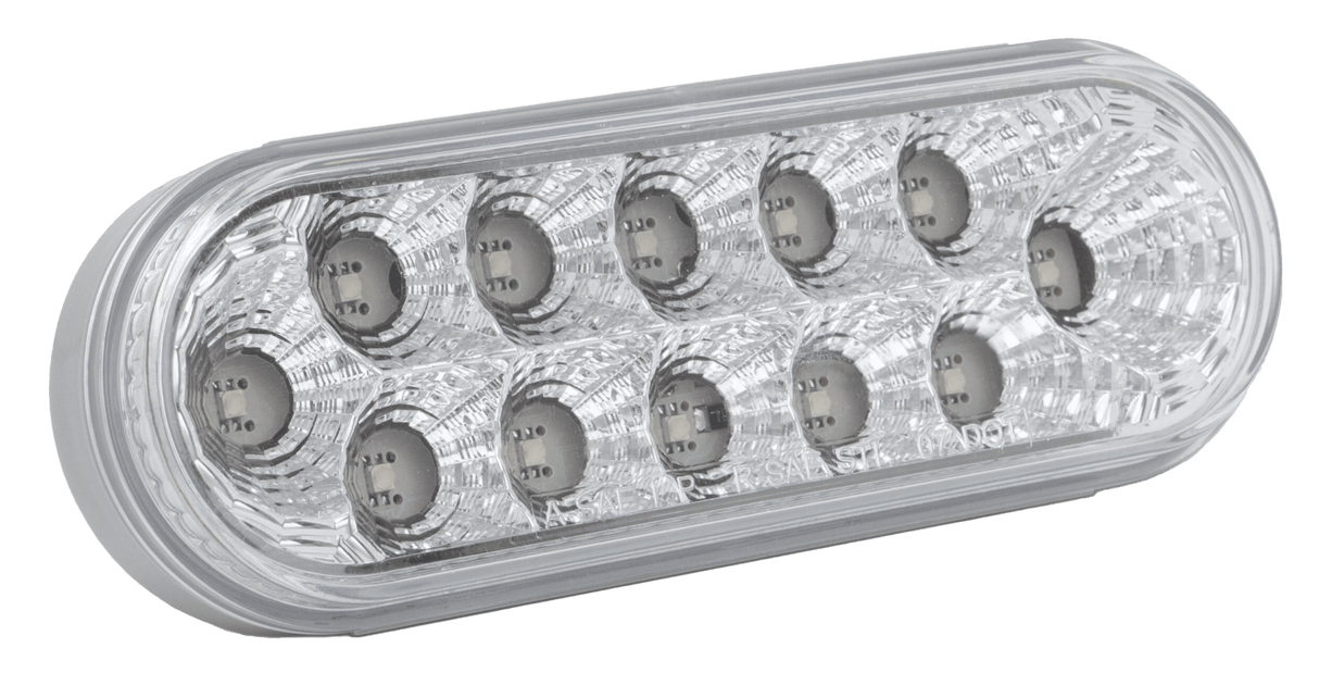 Mud Flap Hangers, Red Oval Spyder LED Lights, With Clear Lens - HD Truck Source