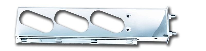 Mudflap Hangers Spring Loaded w/6 Oval Light Holes 2.5" Bolt Pattern - HD Truck Source