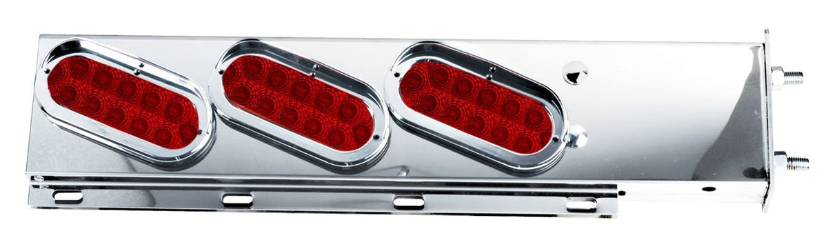 Mudflap Hangers Spring Loaded w/6 Oval Red Spyder LED Lights 2.5" Bolt Pattern - HD Truck Source