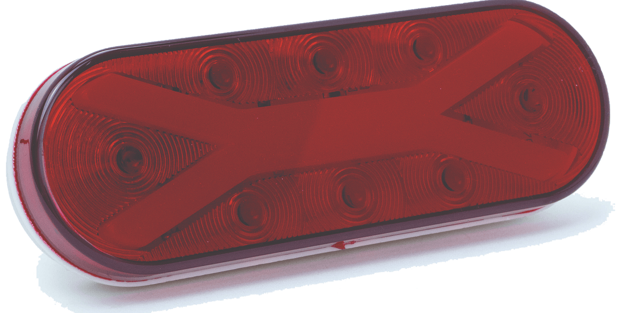 Oval "X" Style Halo With 8 LED LIghts - HD Truck Source