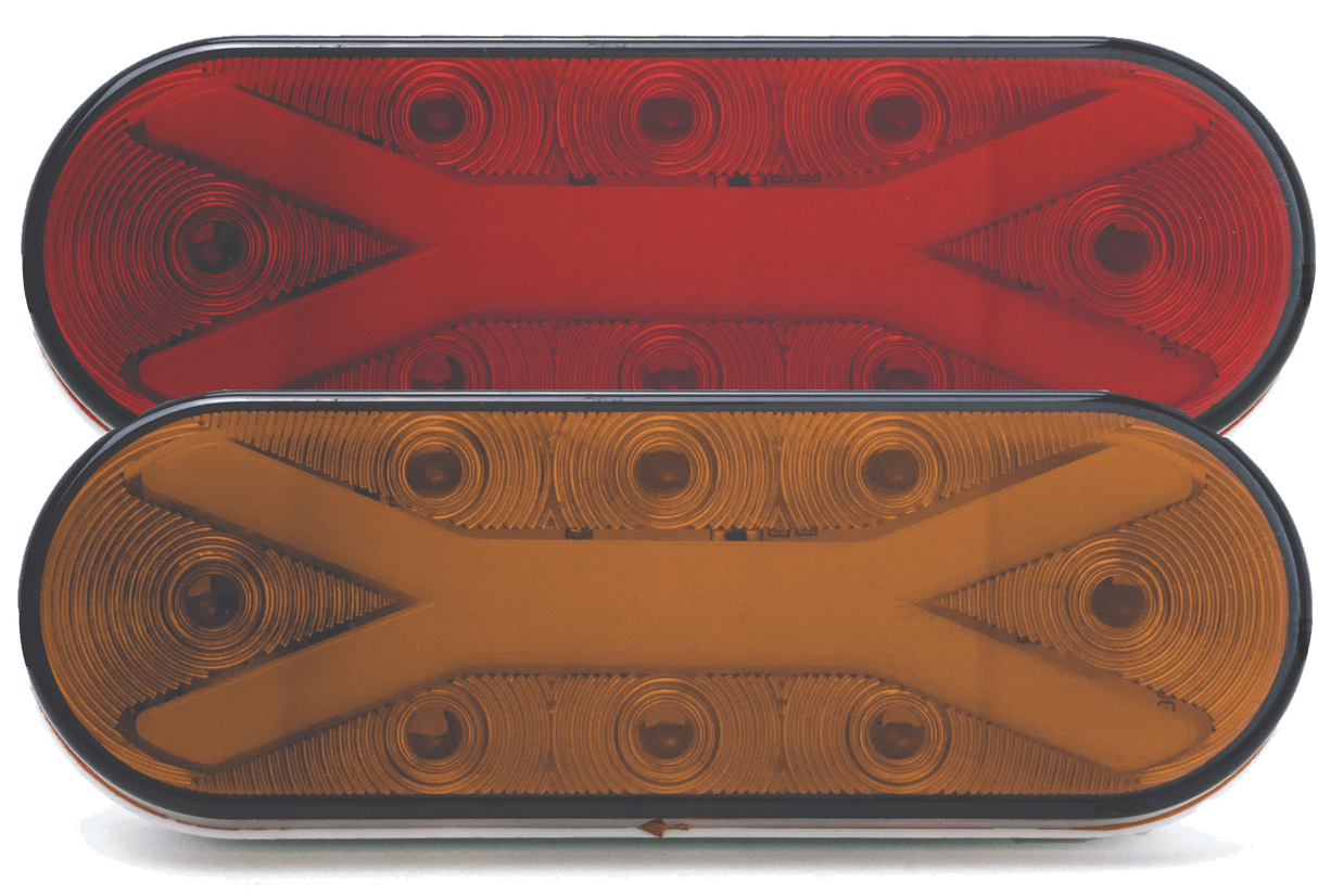 Oval "X" Style Halo With 8 LED LIghts - HD Truck Source