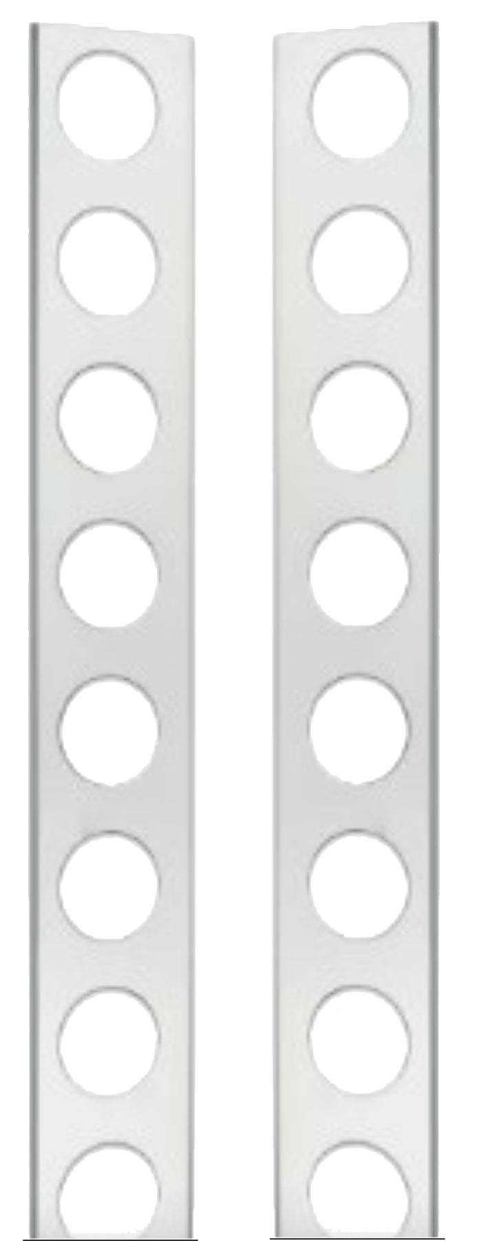 Peterbilt 2005 down - Air Cleaner Light Brackets (Rear) Eight 2" Holes - HD Truck Source