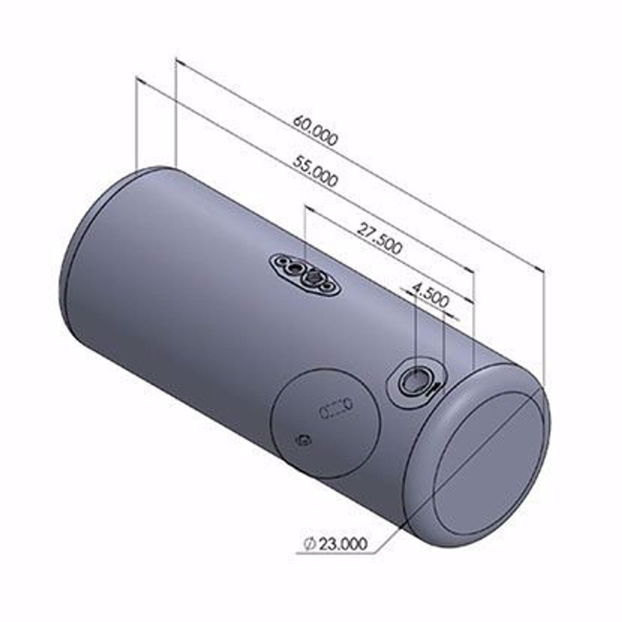 Peterbilt (2006 & Earlier) 100 Gallon 23 x 60 Inch Fuel Tank - Driver Side - HD Truck Source