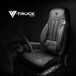 Peterbilt 300 Series Premium Faux Leather Truck Seat Cover - Full Black - HD Truck Source