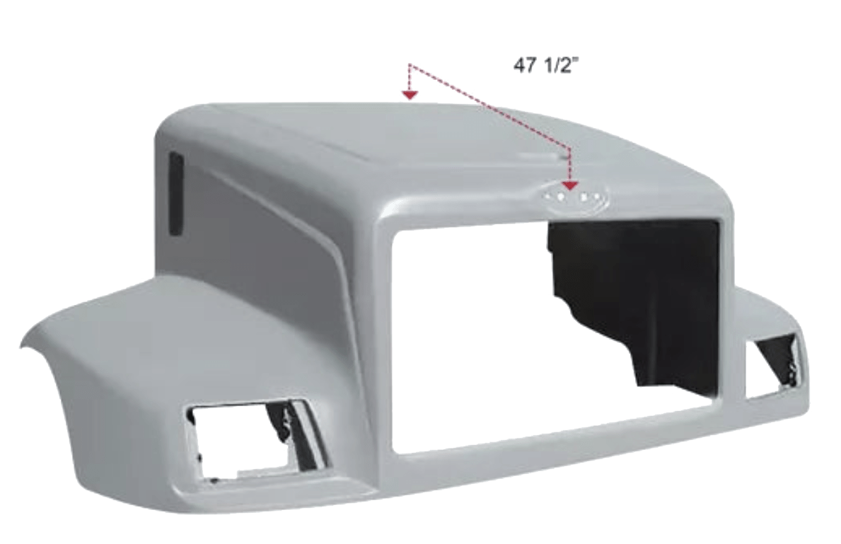 Peterbilt 330 1995 - 2004 - Modified Design Hood - HD Truck Source