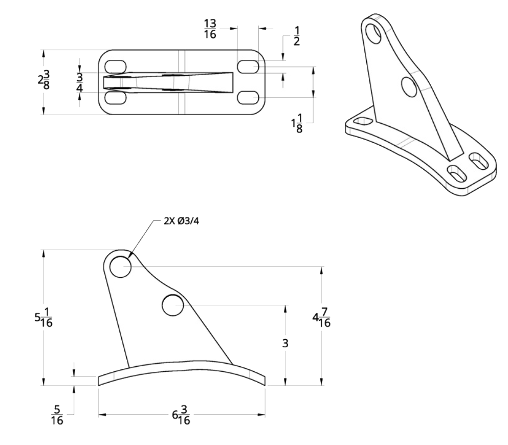 Peterbilt 359/379 - Lower Exhaust Mounting Plate - HD Truck Source