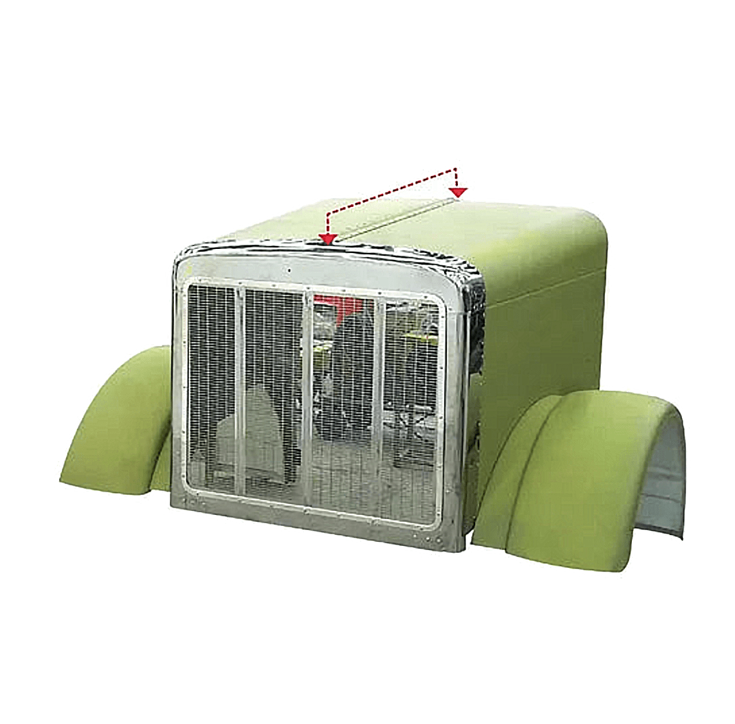 Peterbilt 379 1987 Thru 2007 With 119 BBC Short Aluminum Hood With Grille And Aluminum Fenders - HD Truck Source