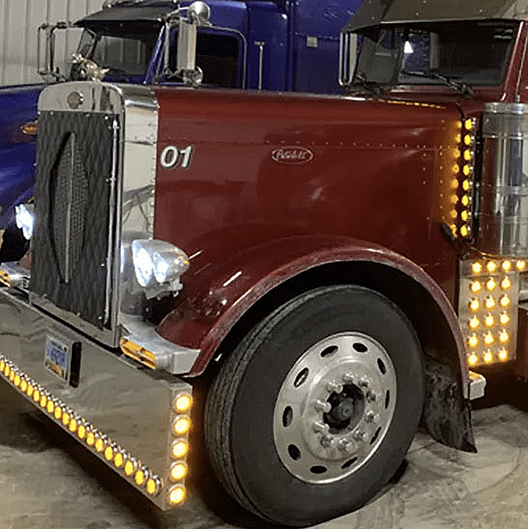 Peterbilt 379 1987 Through 2007 With 127 BBC Ext Aluminum Hood With Grille And Aluminum Fenders - HD Truck Source