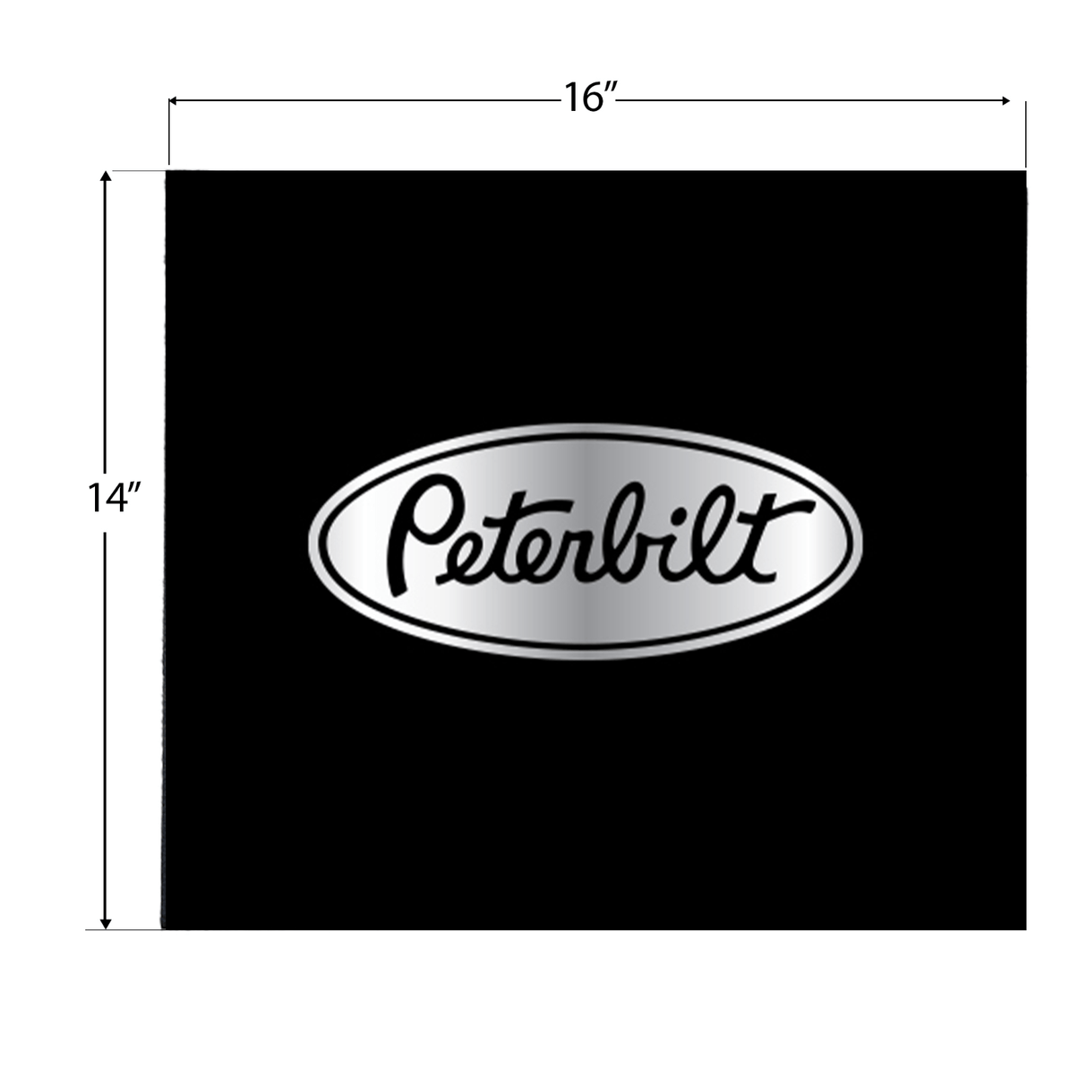 Peterbilt - Durable 3/8 Inch Thick, Hybrid Rubber Mud Flaps, Multiple Sizes - HD Truck Source