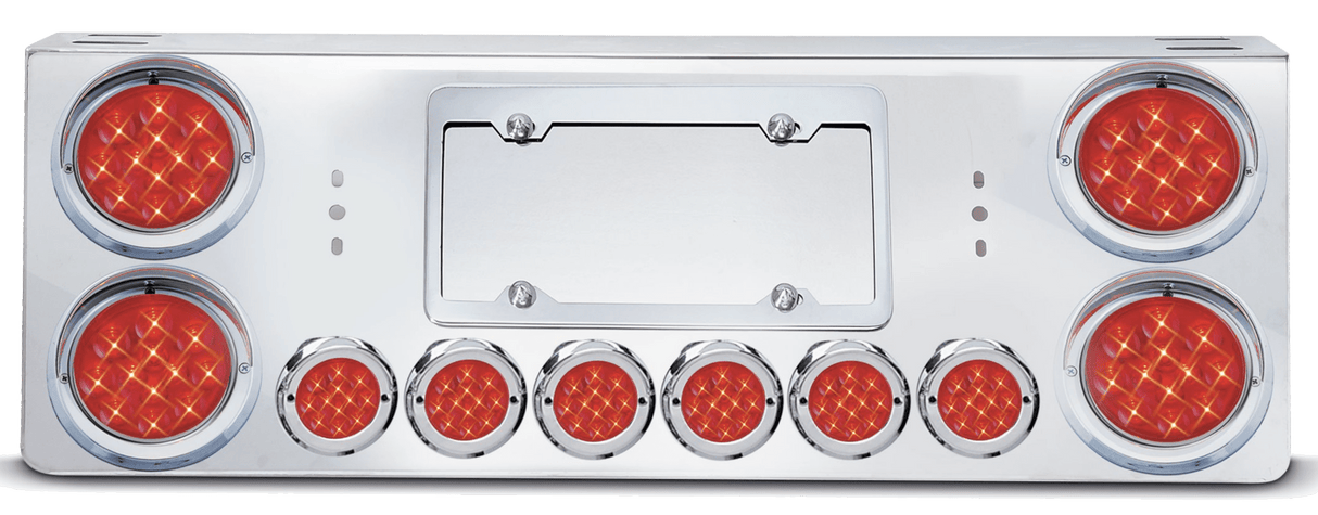 Rear Center Light Panel With Four 4 Inch and Six 2 Inch LED Lights - HD Truck Source