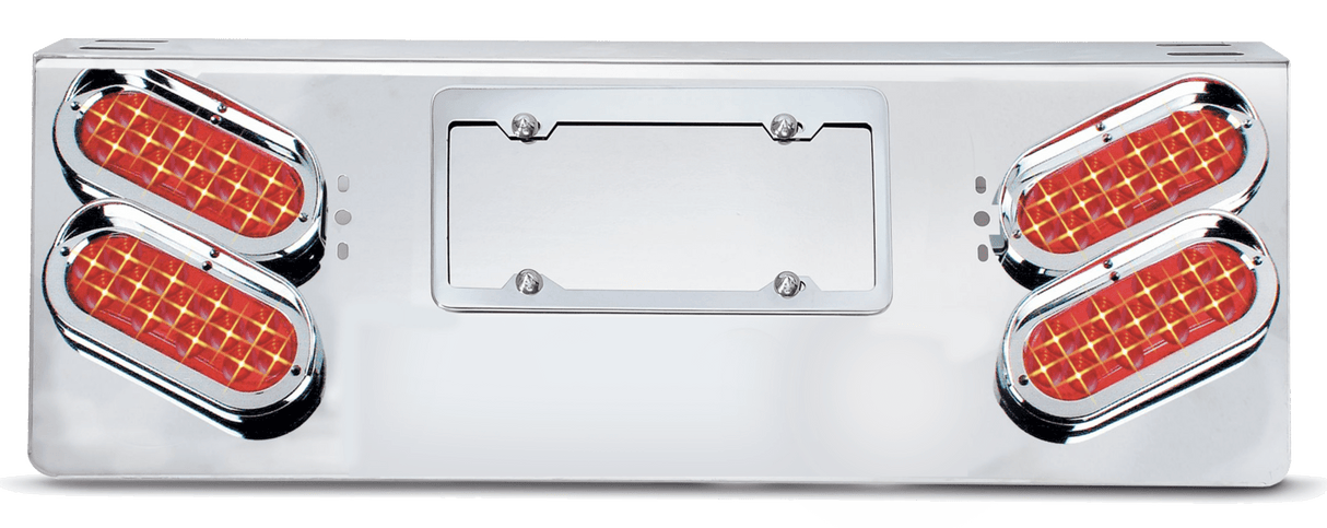 Rear Center Light Panel With Four 6 Inch Oval LED Lights - HD Truck Source