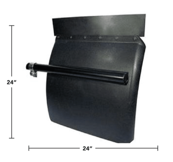Semi Truck 24 Inch Heavy Duty Poly Quarter Fenders - HD Truck Source