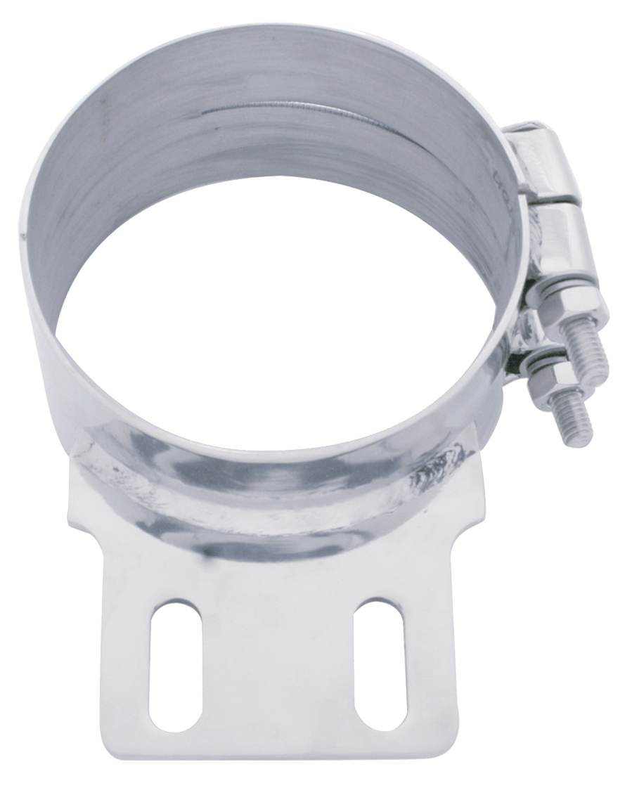 Stainless Butt Joint Exhaust Clamp - Straight Bracket 5, 6, 7, 8 Inch - HD Truck Source