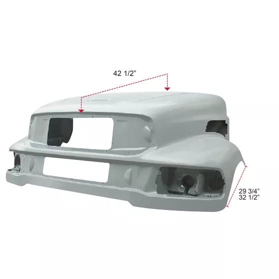 Sterling Acterra 2000 And Newer - 42.5 Inch Hood Fiberglass Hood - HD Truck Source