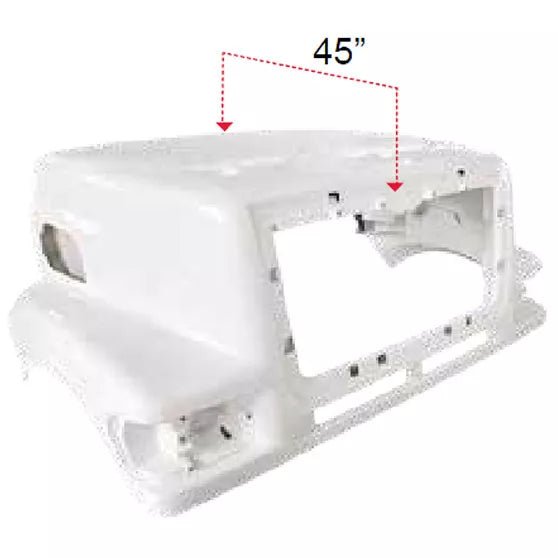 Sterling LT9511 L/LT8500 1998 And Newer - 45 Inch Hood Without Grille - HD Truck Source