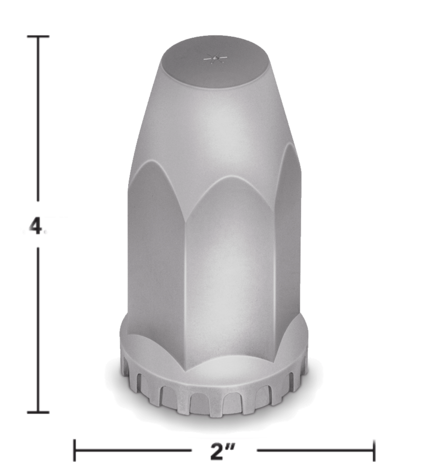 Tall Original Style 33mm Screw - On Chrome Lug Nut Cover - HD Truck Source