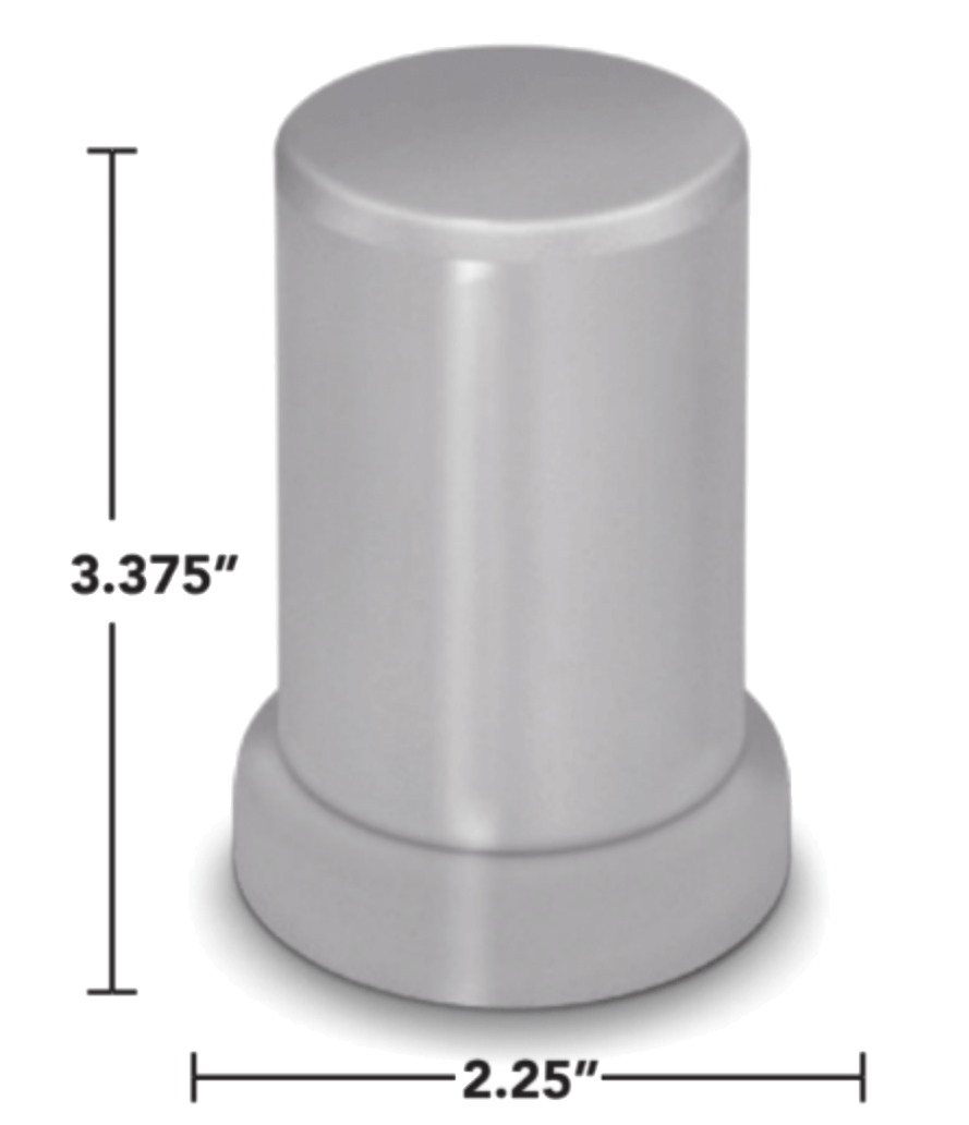 Tall Top Hat 33mm Screw - On Chrome Lug Nut Cover - HD Truck Source