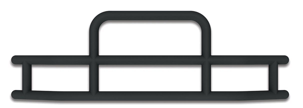 United Pacific Highwayshield I15 Matte Black Grille Guard With Bracket Kit - HD Truck Source