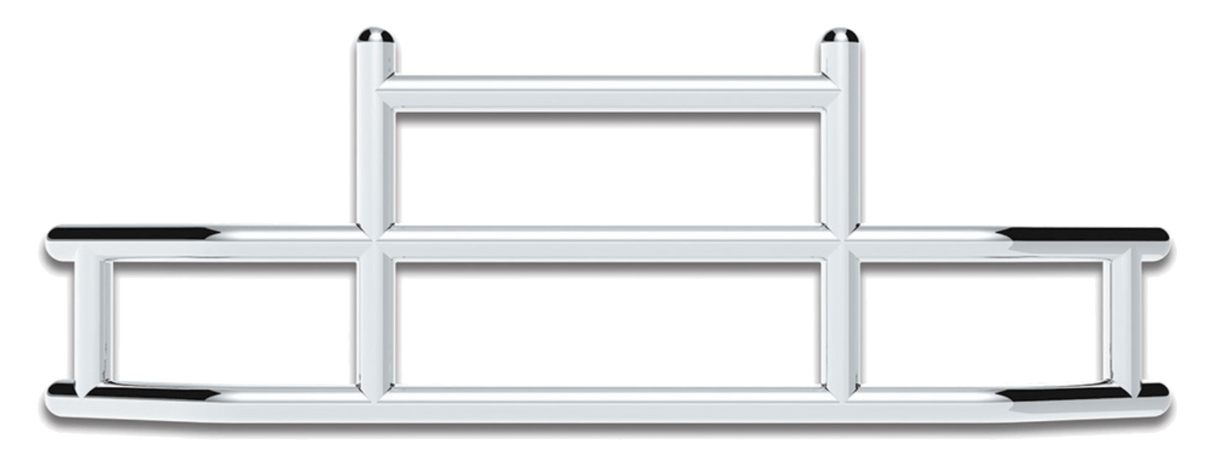 United Pacific Highwayshield I20 Stainless Steel Grille Guard & Bracket Kit - HD Truck Source