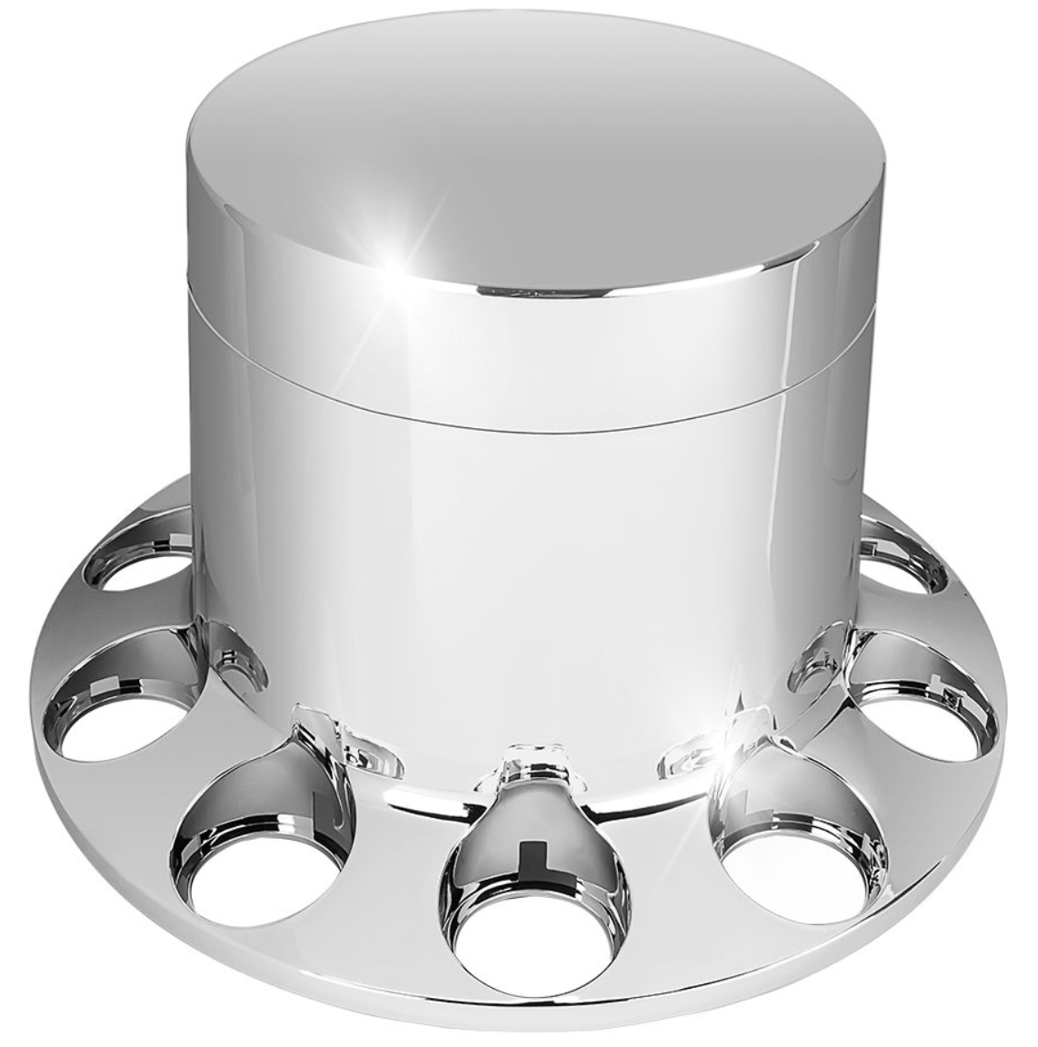 Universal - Flat Top Axle Cover Kit With 33mm Threaded Nut Covers - HD Truck Source