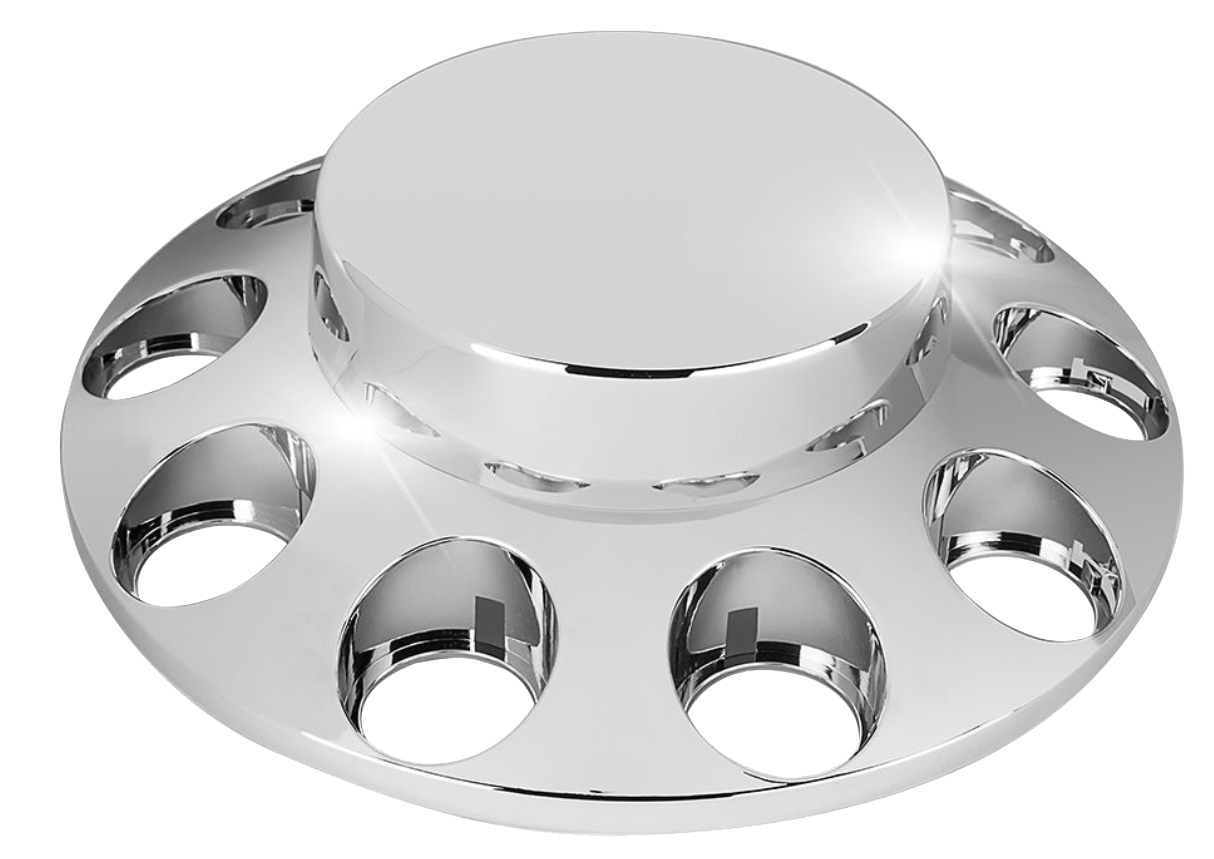 Universal - Flat Top Axle Cover Kit With 33mm Threaded Nut Covers - HD Truck Source