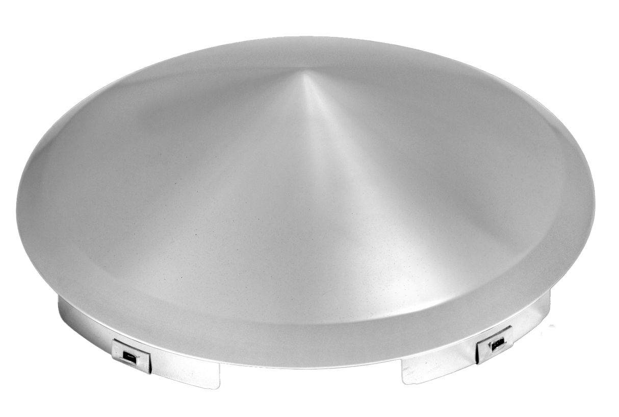 Universal - Front Pointed Chrome Hub Cap 4/5/6 Notch with 1/2" Lip - HD Truck Source