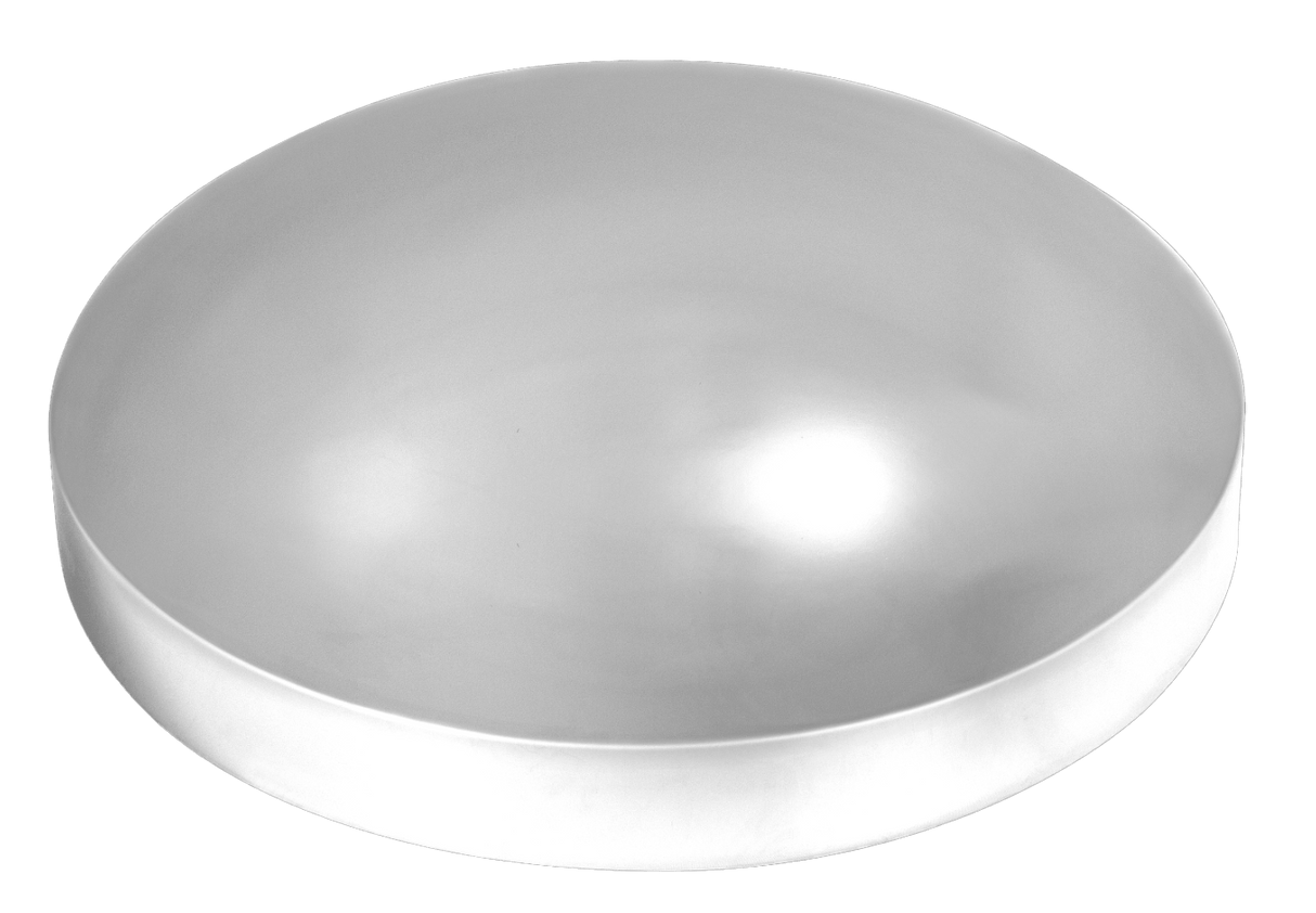 Universal - Rear 8" Rounded Chrome Hub Cap - HD Truck Source