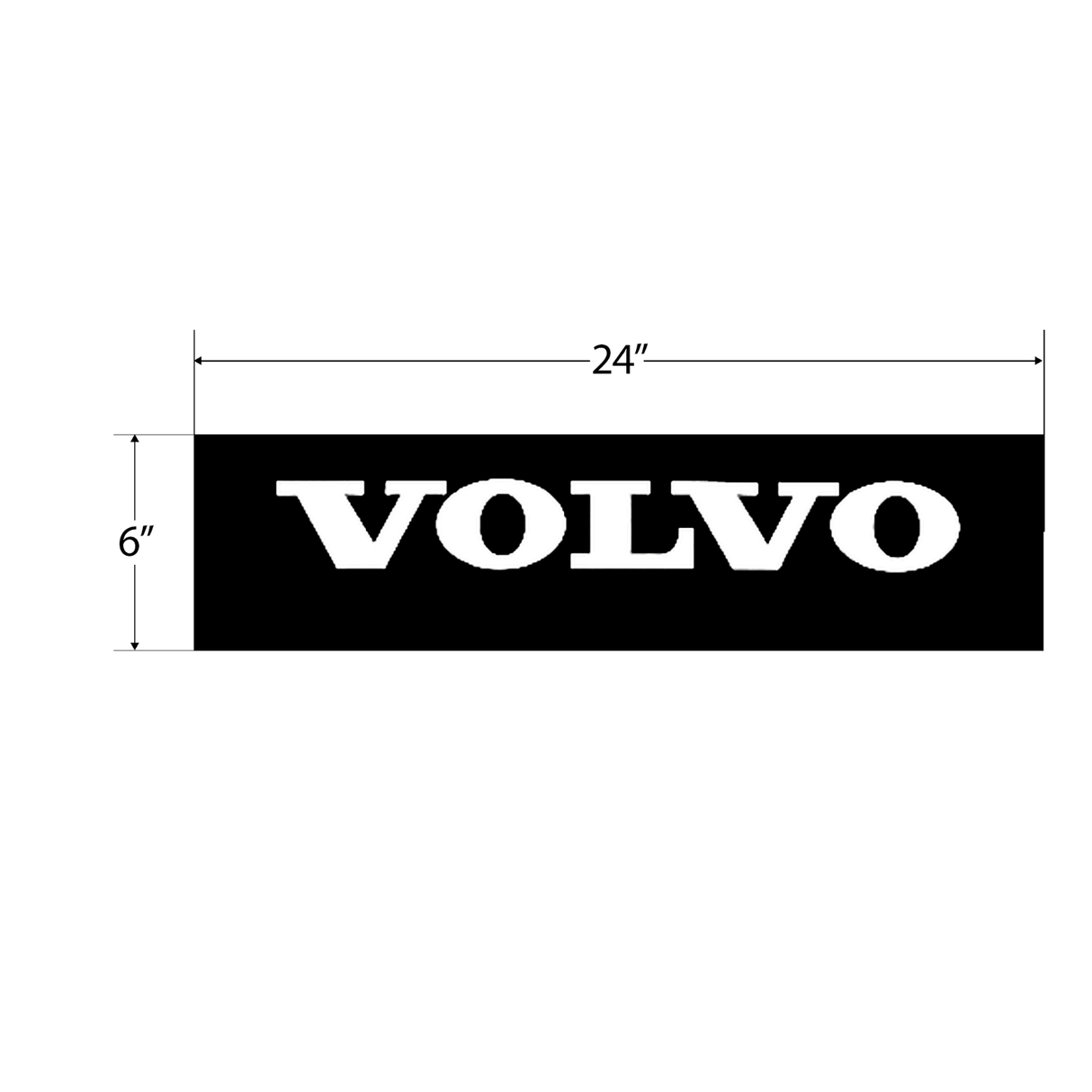 Volvo - Durable 3 - 8 Inch Thick Hybrid Rubber Mud Flaps Multiple Sizes - HD Truck Source