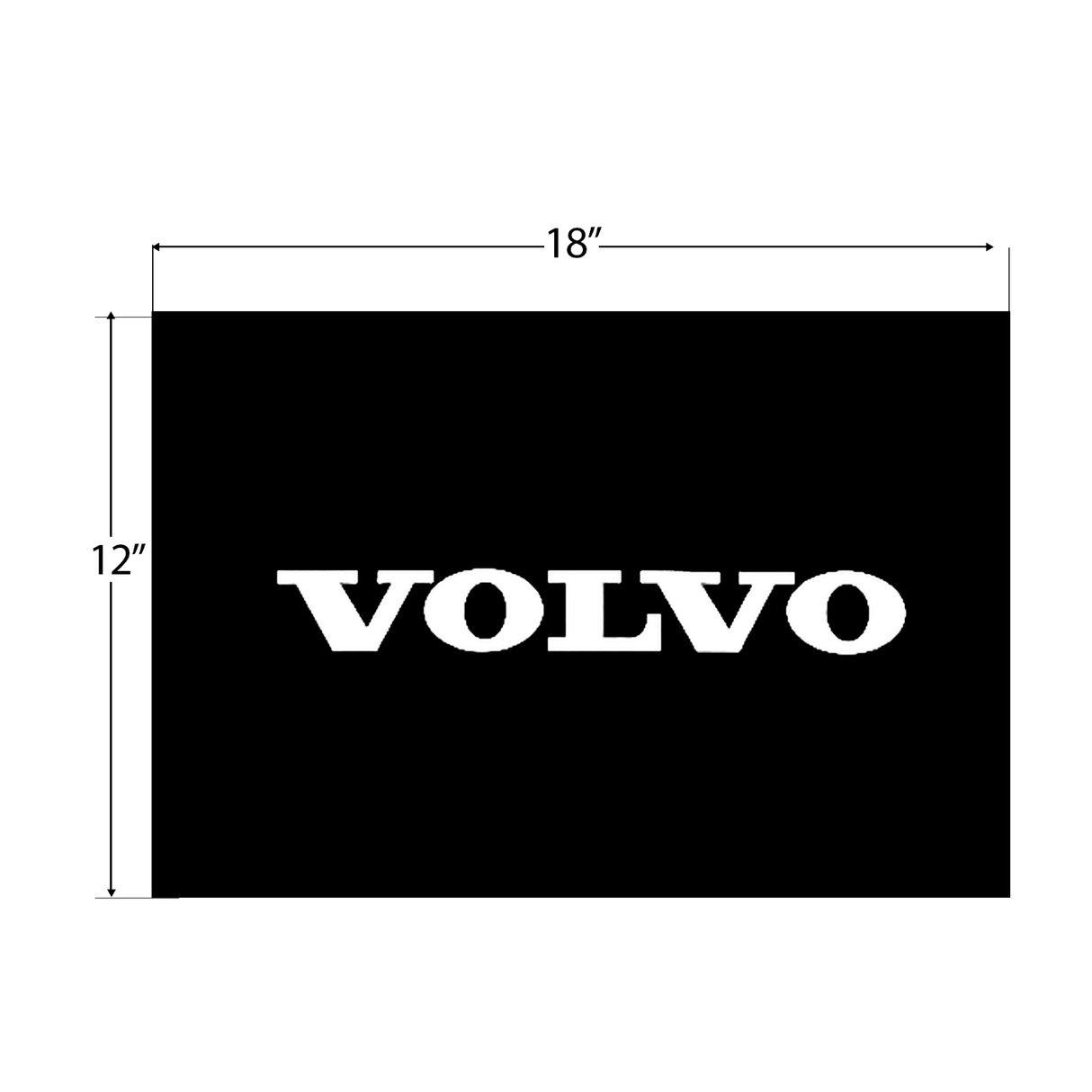 Volvo - Durable 3 - 8 Inch Thick Hybrid Rubber Mud Flaps Multiple Sizes - HD Truck Source