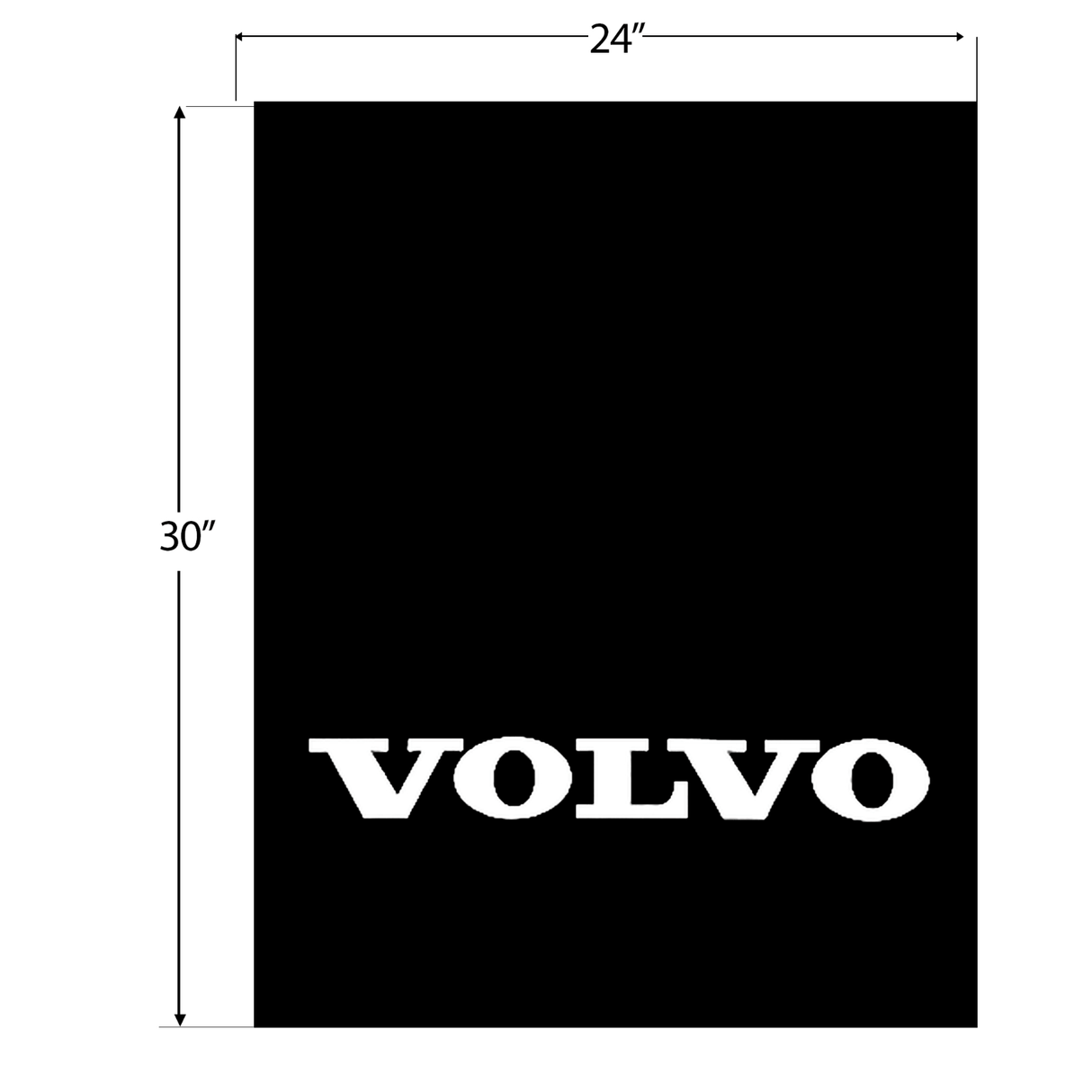 Volvo - Durable 3 - 8 Inch Thick Hybrid Rubber Mud Flaps Multiple Sizes - HD Truck Source