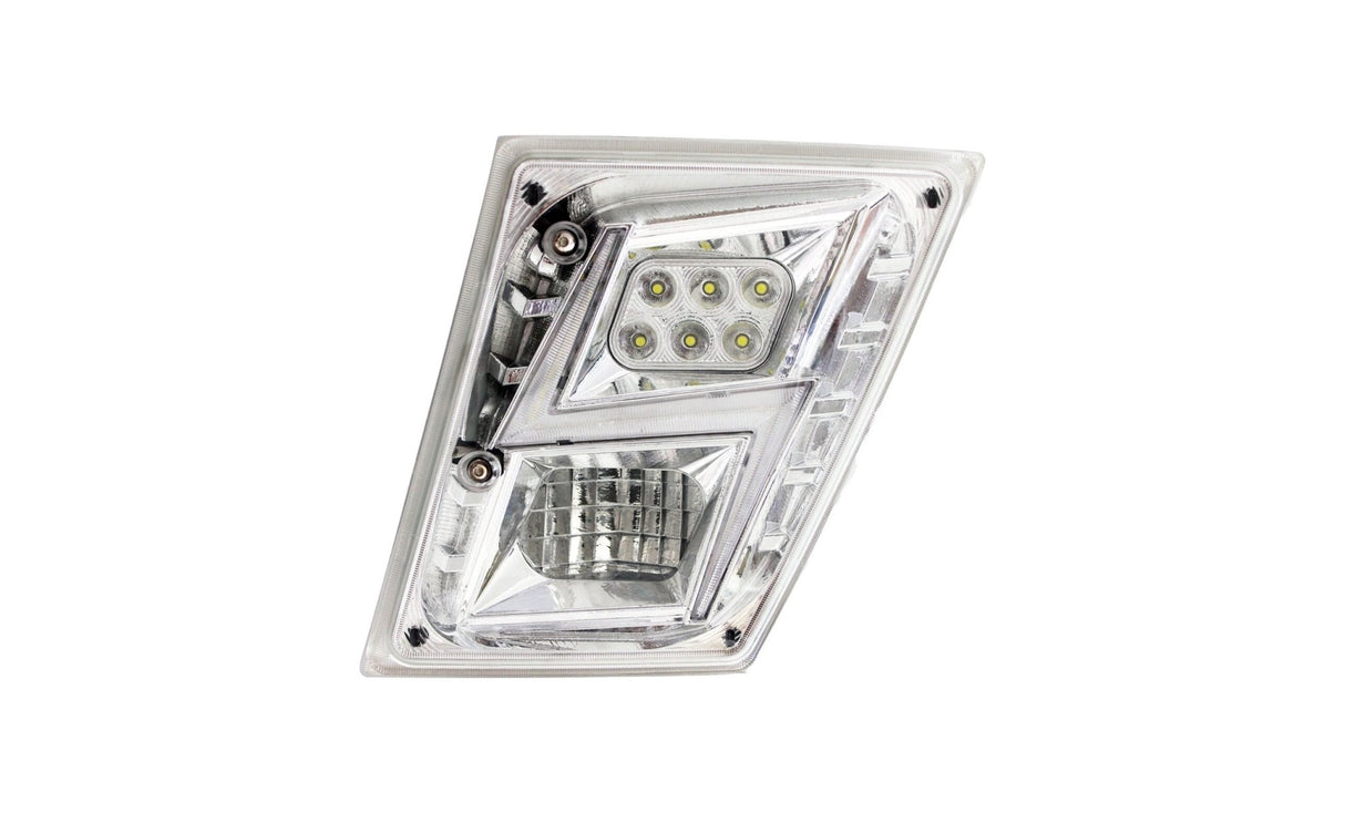 Volvo VN/VNL 2003 - 17' High Power LED Fog Light Chrome (Passenger) - HD Truck Source