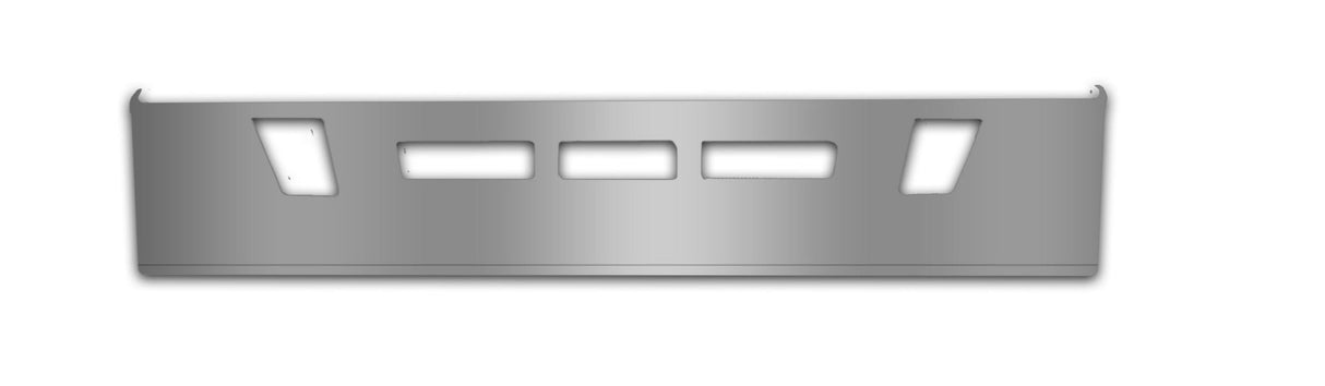 Volvo VN/VNL 2012 - 2018 Stainless Steel Bumper w/Vents & Fog Light Holes - 18" - HD Truck Source