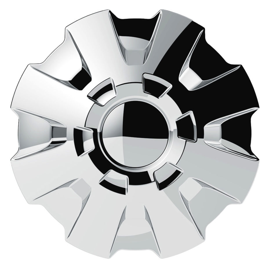 Front Axle Wheel Cover "Rubicon" With 10 Thread-On Nut Covers, High Quality Chrome Plated ABS Plastic