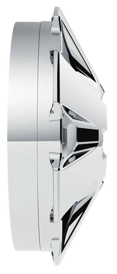 Front Axle Wheel Cover "Rubicon" With 10 Thread-On Nut Covers, High Quality Chrome Plated ABS Plastic