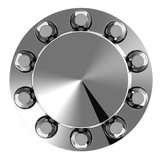 Rear Axle Wheel Cover "Pointed" With 10 Push-On Nut Covers, High Quality Chrome Plated ABS Plastic (Copy) (Copy)