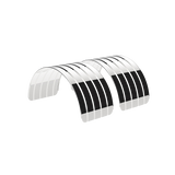 80" Single Axle Fender - 430 Stainless Steel 18 Gauge Ribbed Design (Pair)