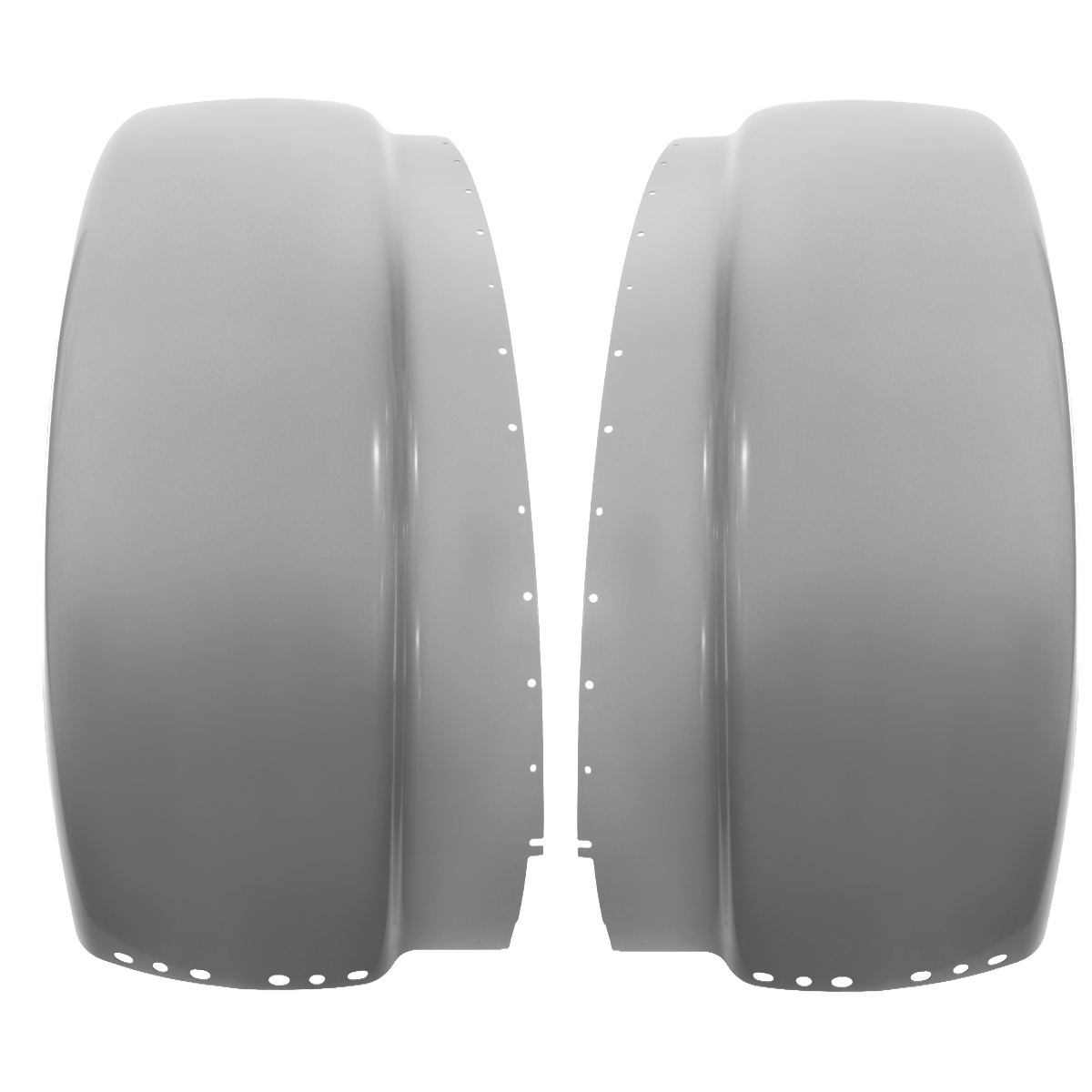 Peterbilt 388/389 - Aluminum 12 Gauge Front Fenders Heavy Duty Replacement